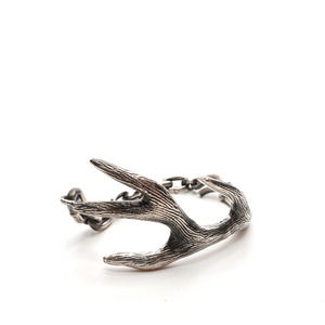 King Baby Studio Antler Statement Bracelet Hook Closure Fine Silver .925
